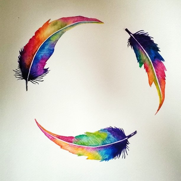 Finished: Feather Circle